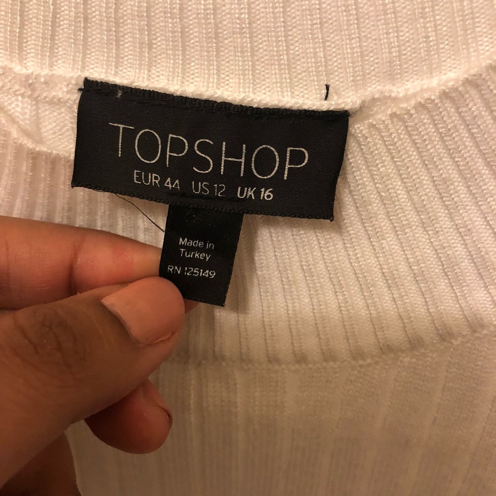 Topshop Ribbed Crop Top - Picture 3 of 3